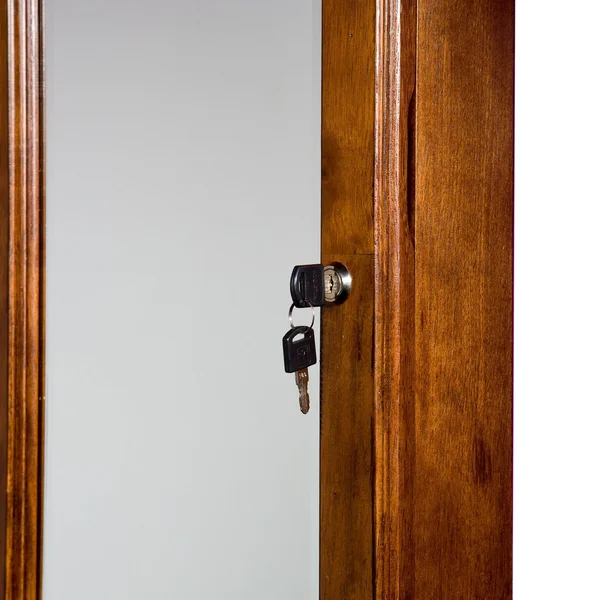 Copper Grove Galax Walnut Wall Mirror Jewelry Armoire