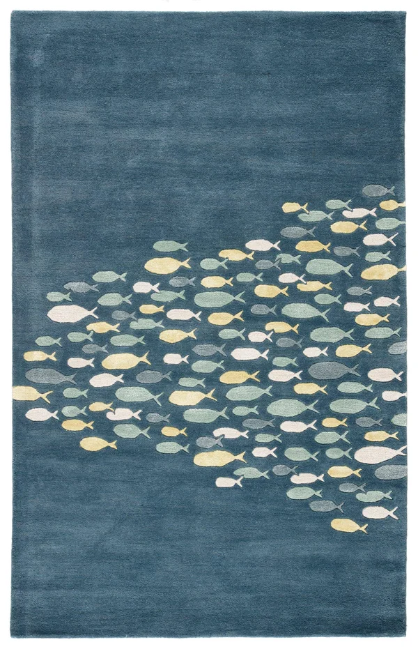 Jaipur Living Coastal Resort Schooled COR01 Blue Area Rug 2&x3&