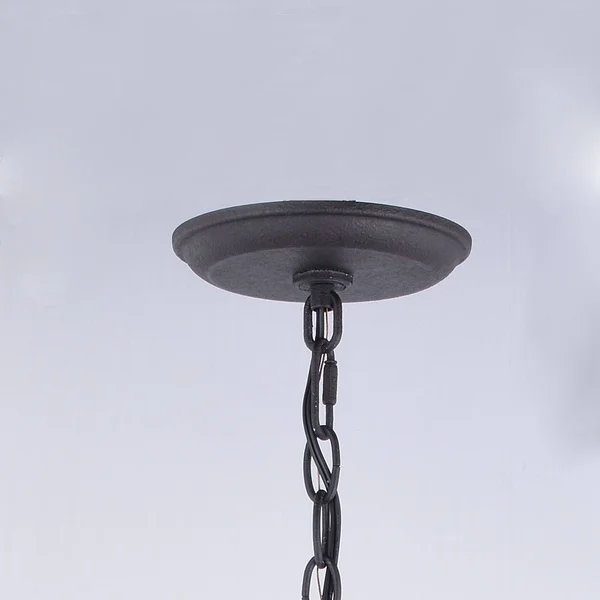 Vaxcel T0448 Cumberland Textured Dark Bronze and Burnished Oak Outdoor Pendant