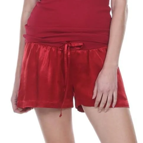 PJ Harlow Mikel Satin Boxer, Red (PJSB5) Xs