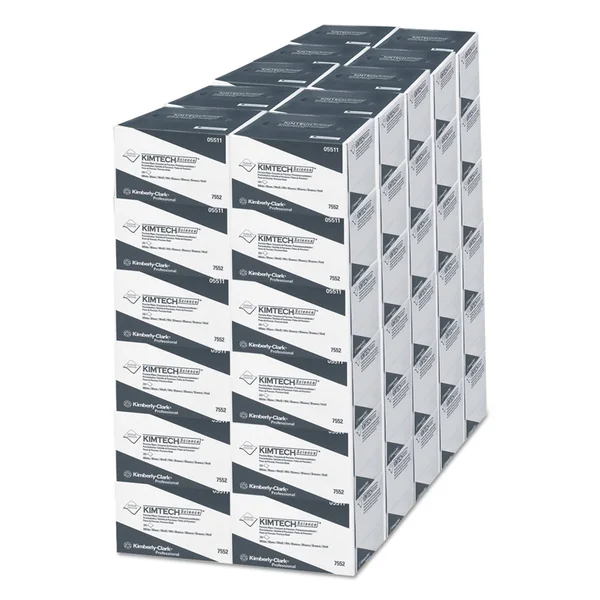 Kimtech Precision Wipers - Pop-Up Box, 1-Ply, 4 2/5 x 8 2/5, White, 280/BX, 60