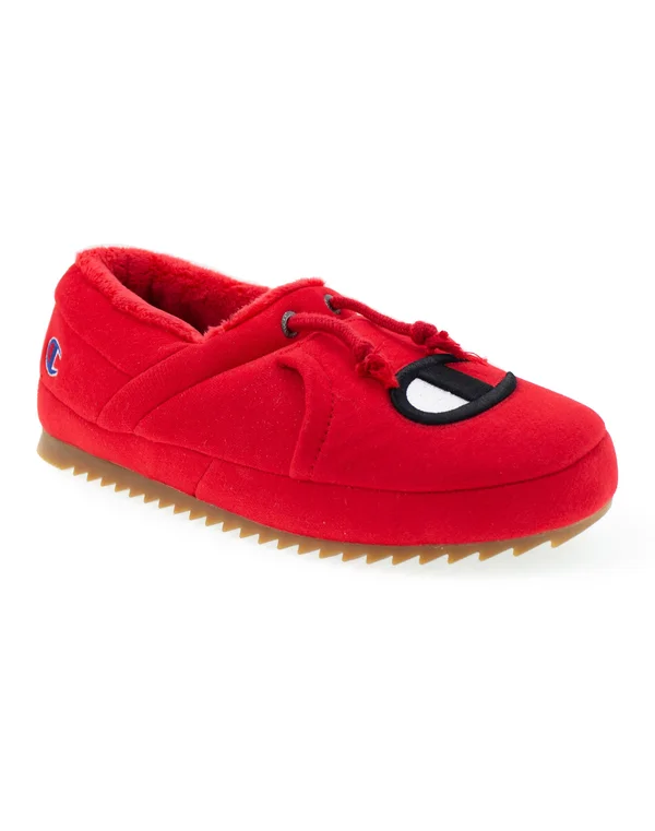 Champion University Mens Slippers (Red/Black)