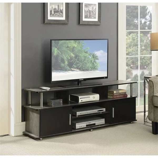 Pemberly Row 60x22 Wood TV Stand in Weathered Gray - PR-4753-1663929