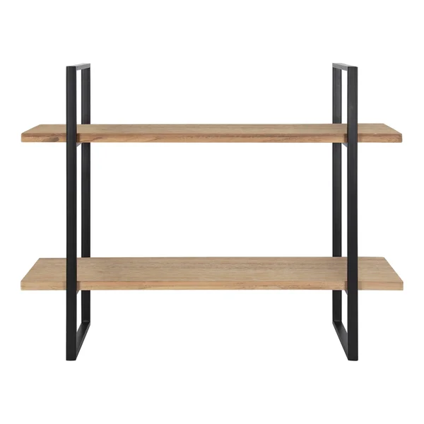 Kate and Laurel Leigh 30 in. x 24 in. x 8 in. Natural Decorative Wall Shelf