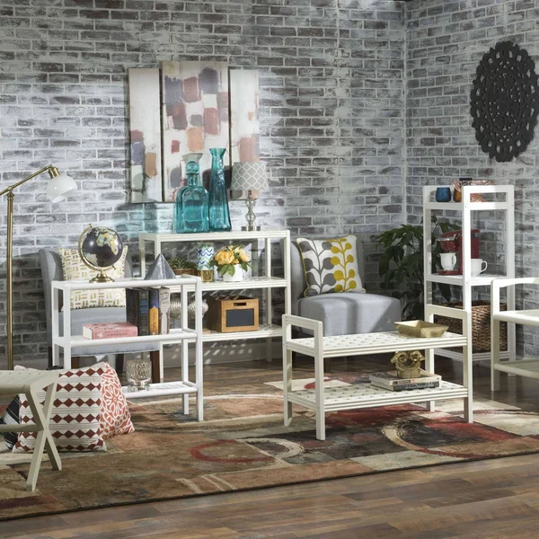 HomeRoots 380026 29 in. Bookcase with 3 Shelves in White