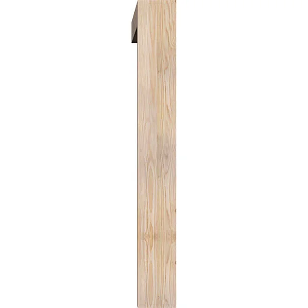 Ekena Millwork 1462162 5 1/2x22W x 44x22D x 44x22H Balboa Block Smooth Bracket w/ Offset Brace - Douglas Fir