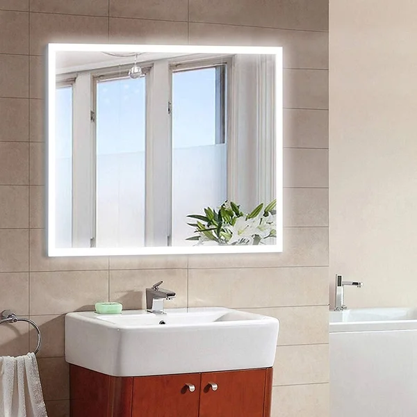 Vanity Art LED Lighted 36-Inch Bathroom Mirror with Sensor Switch, White