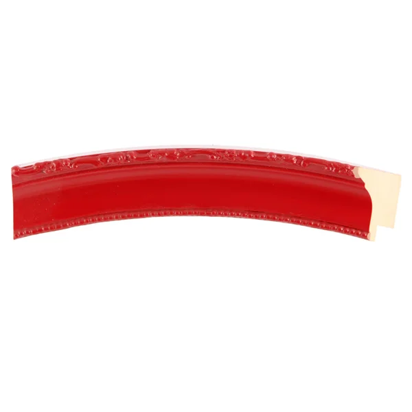 Kensington Framed Round Mirror - Holiday Red